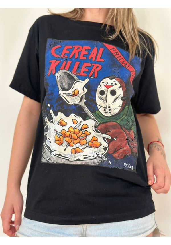 Camiseta Cereal Killer - Preta