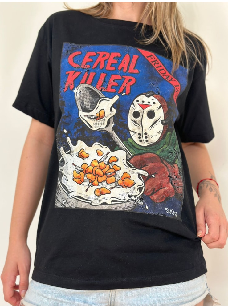 Camiseta Cereal Killer - Preta — imagem 2