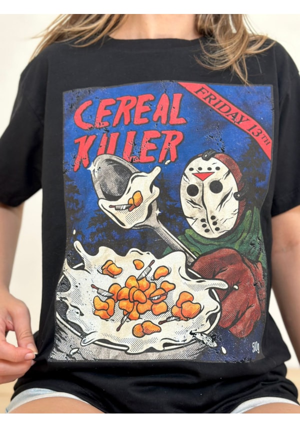 Camiseta Cereal Killer - Preta