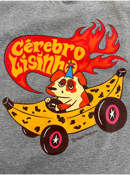 Camiseta Cérebro Lisinho - Mescla