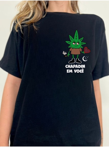 Camiseta Chapadinho em Você - Preta