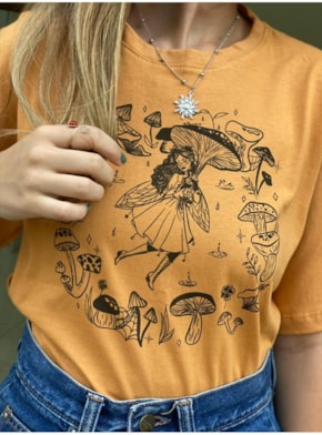 Camiseta Cheiro de Chuva - Caramelo