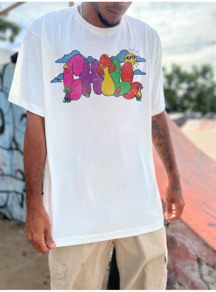 Camiseta Chill - Off-White — imagem 1