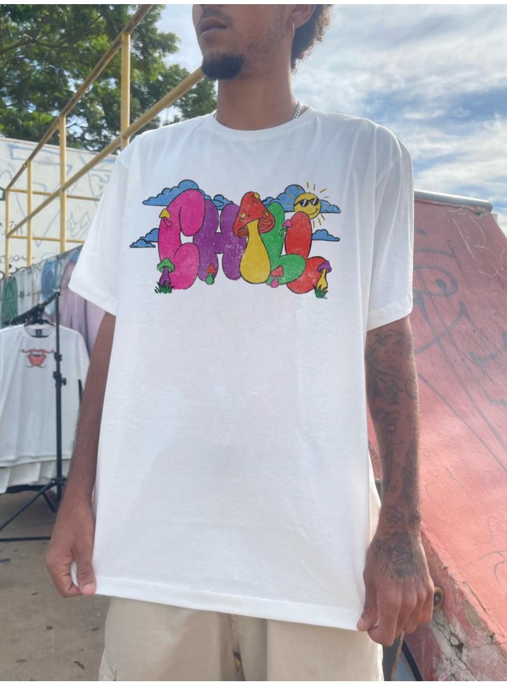Camiseta Chill - Off-White — imagem 2