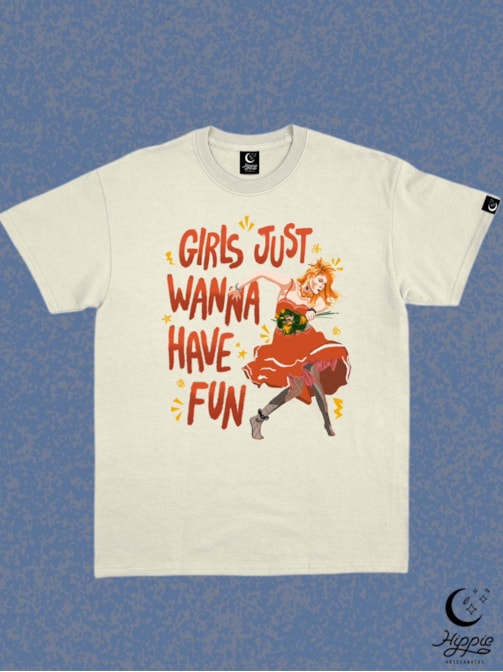 Camiseta Cindy Lauper - Off-White