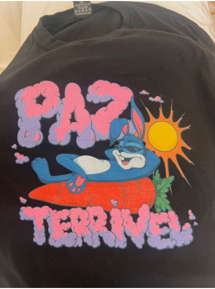 Camiseta Coelho Paz Terrível - Preta