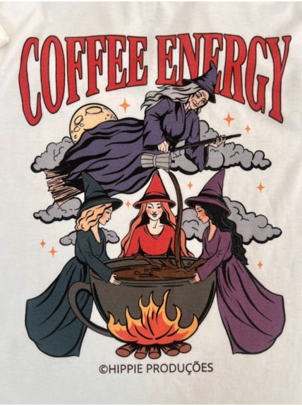 Camiseta Coffee Energy - Off-White