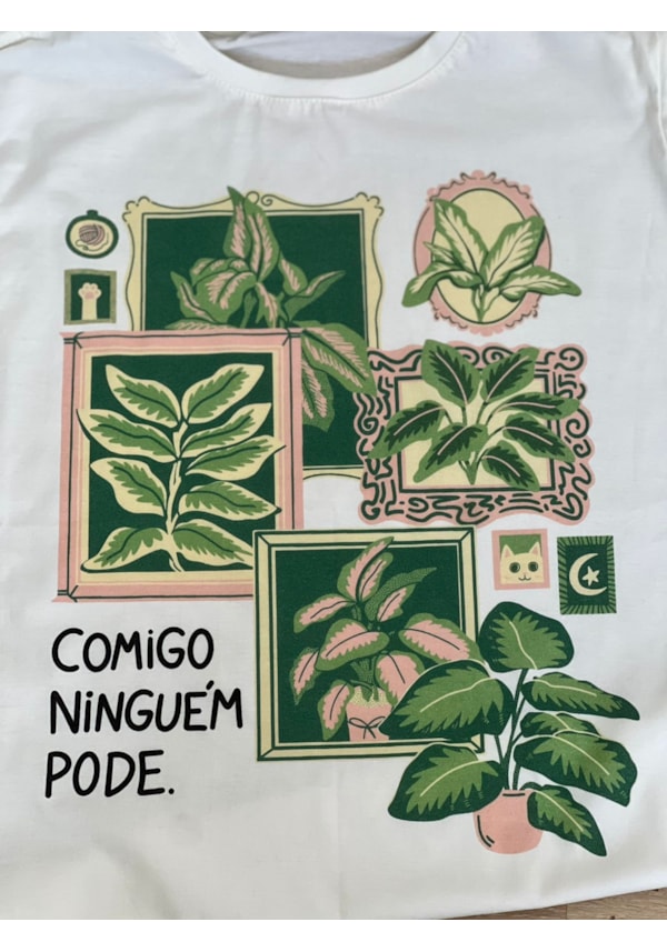 Camiseta Comigo-Ninguém-Pode - Off-White