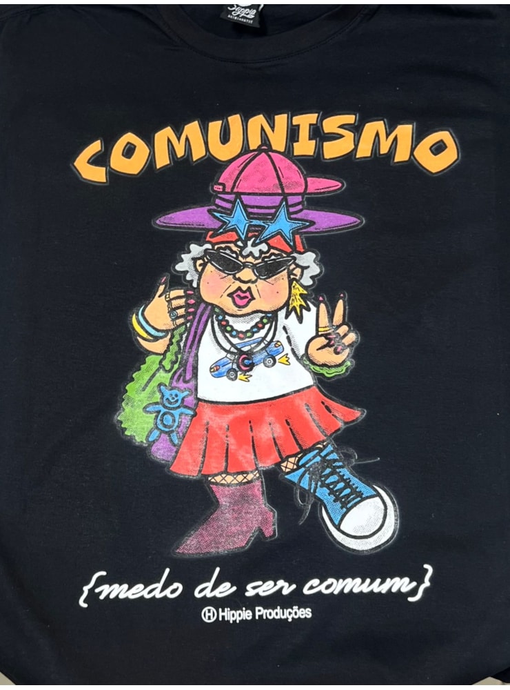 Camiseta Comunismo - Preta — imagem 2
