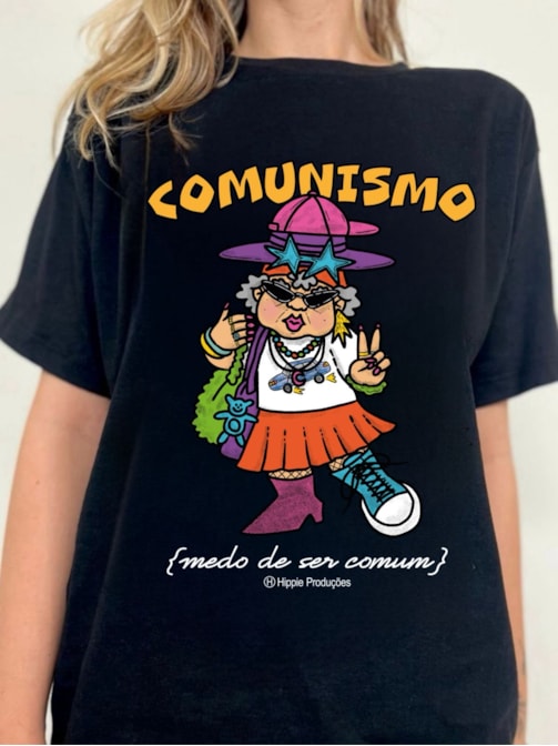 Camiseta Comunismo - Preta