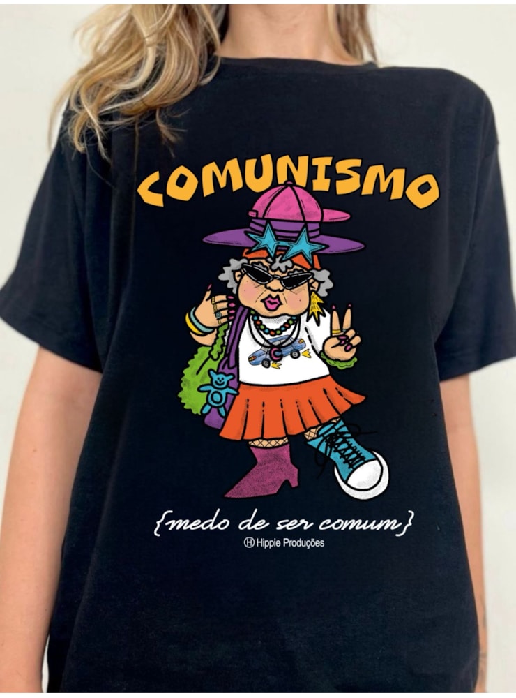 Camiseta Comunismo - Preta — imagem 1