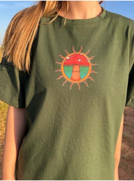 Camiseta Consciência - Verde - Frente e Verso