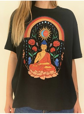 Camiseta Convoque Seu Buda - Preta