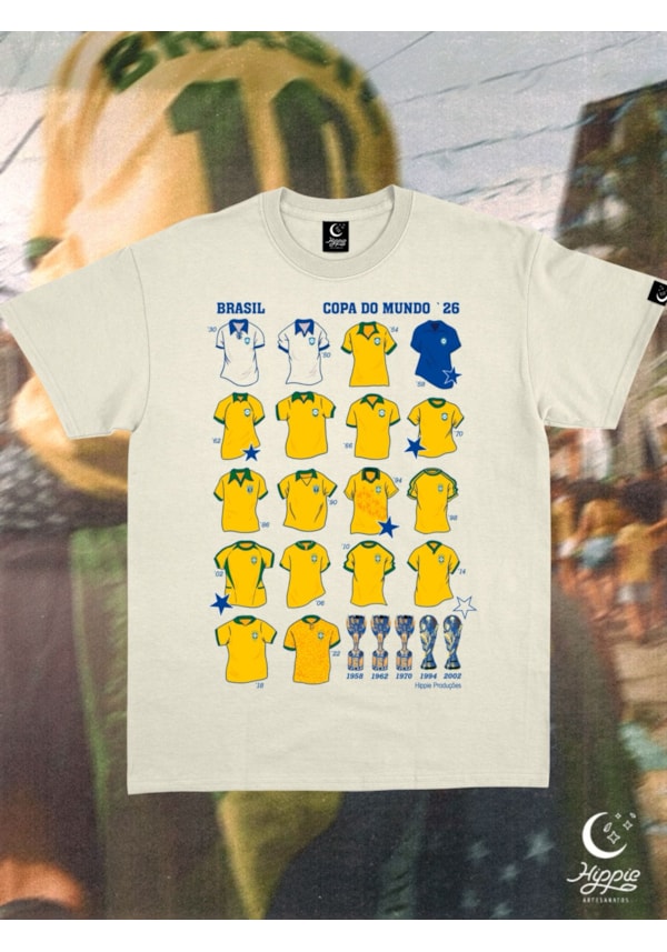 Camiseta Copa 2026 BR - Off-White