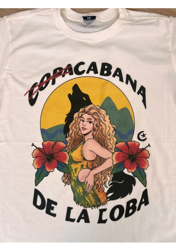 Camiseta Copacabana De La Loba - Off-White