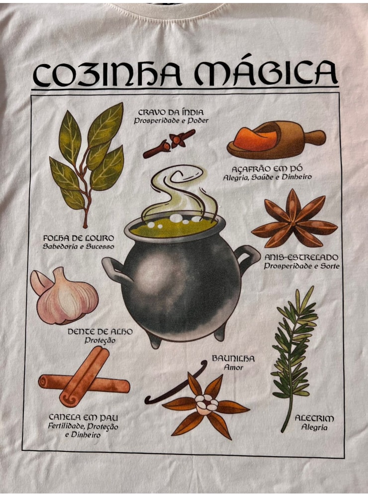 Camiseta Cozinha Mágica - Off-White — imagem 2