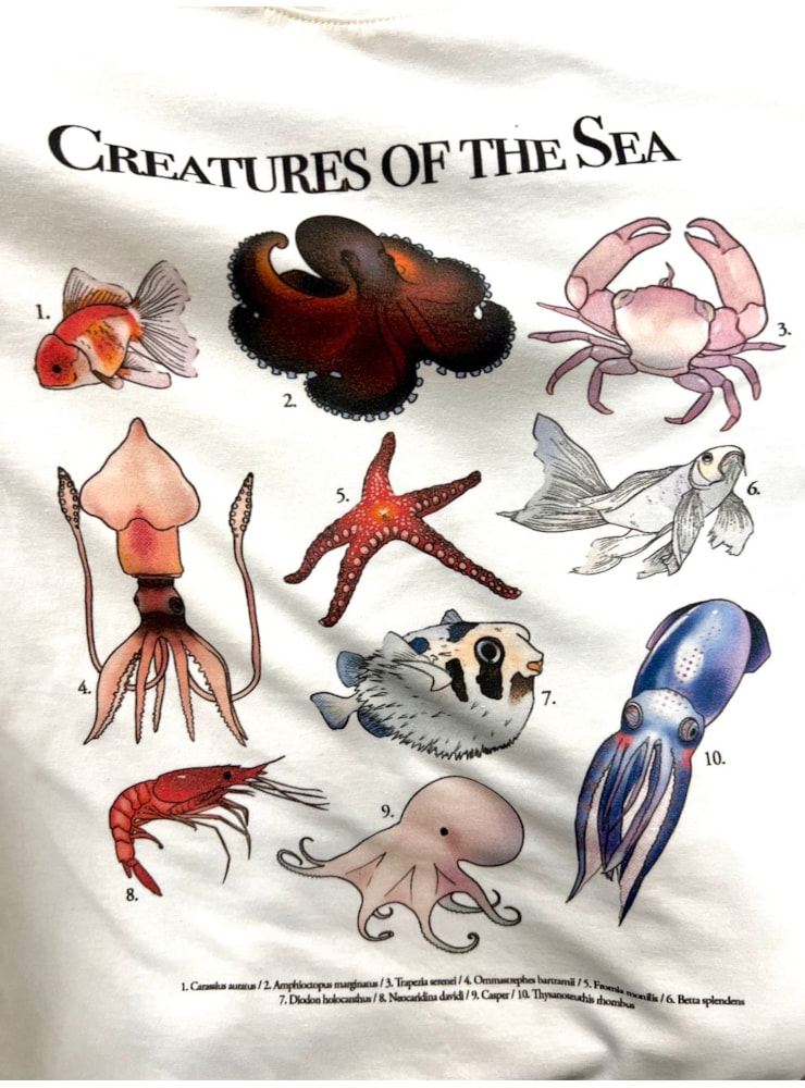 Camiseta Creatures of the Sea - Off-White — imagem 2