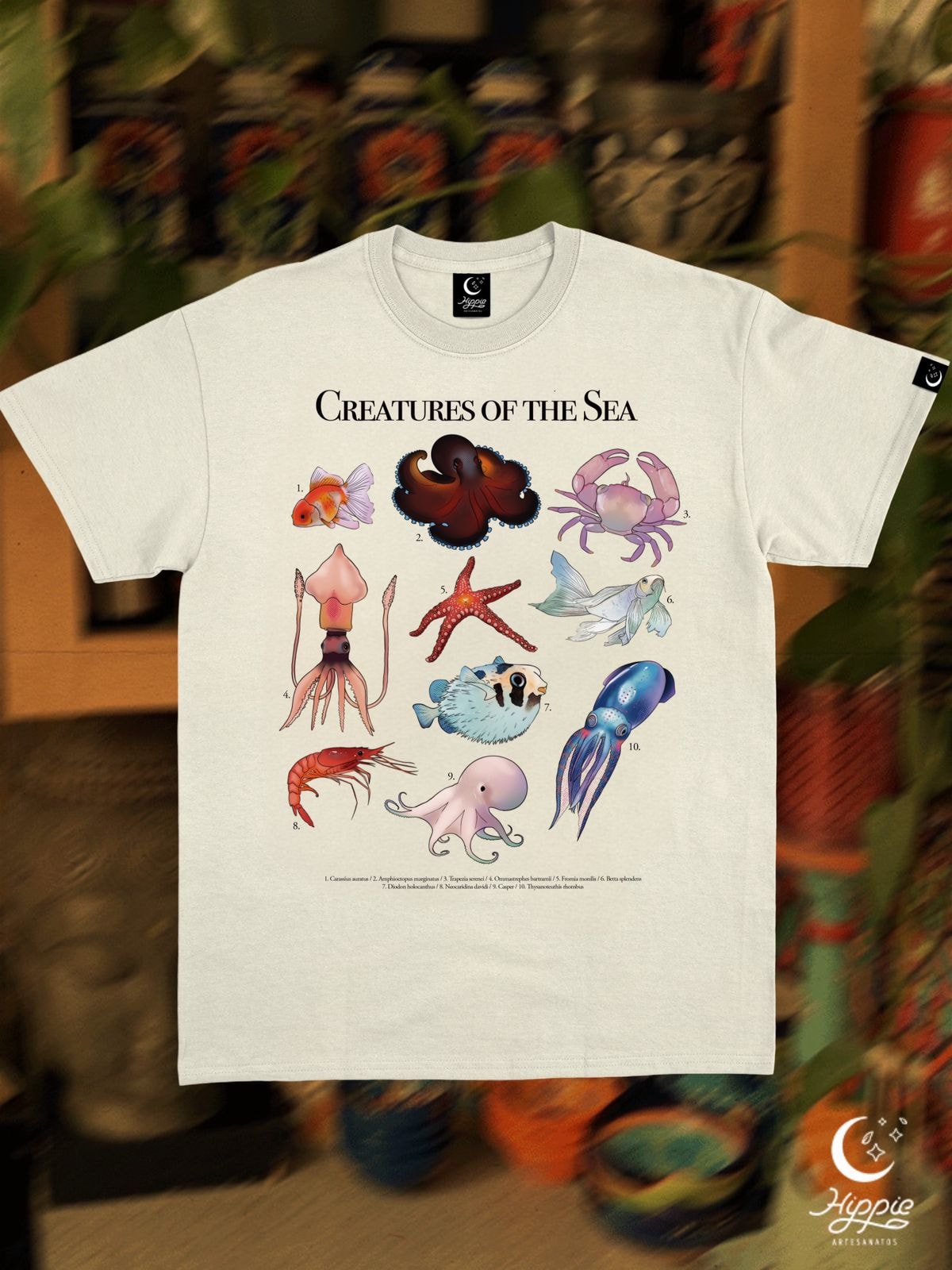 Camiseta Creatures of the Sea - Off-White — imagem 1