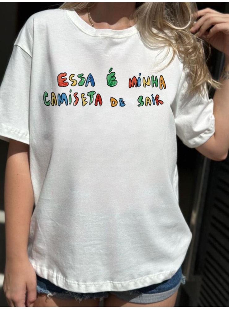 Camiseta De Sair - Off-White — imagem 2