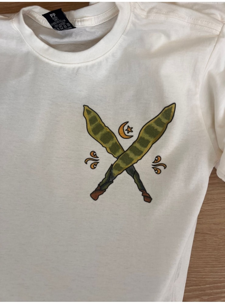 Camiseta de São Jorge - Off-White - Frente e Verso — imagem 4
