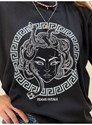 Camiseta Deusa Medusa - Preta
