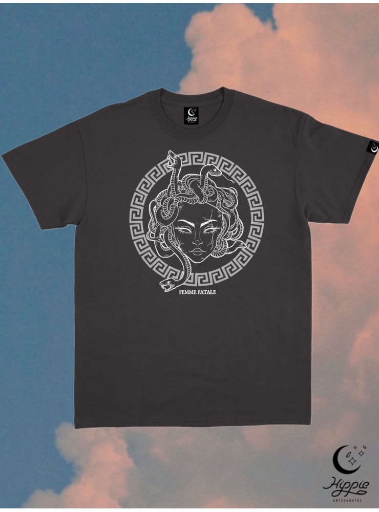 Camiseta Deusa Medusa - Preta — imagem 1