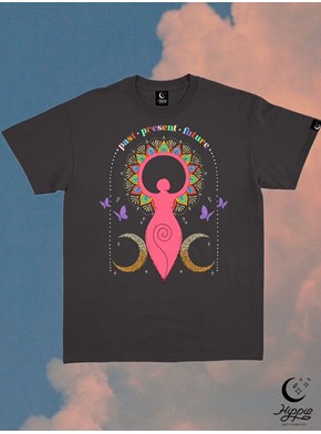 Camiseta Deusa Sagrado Feminino - Preta
