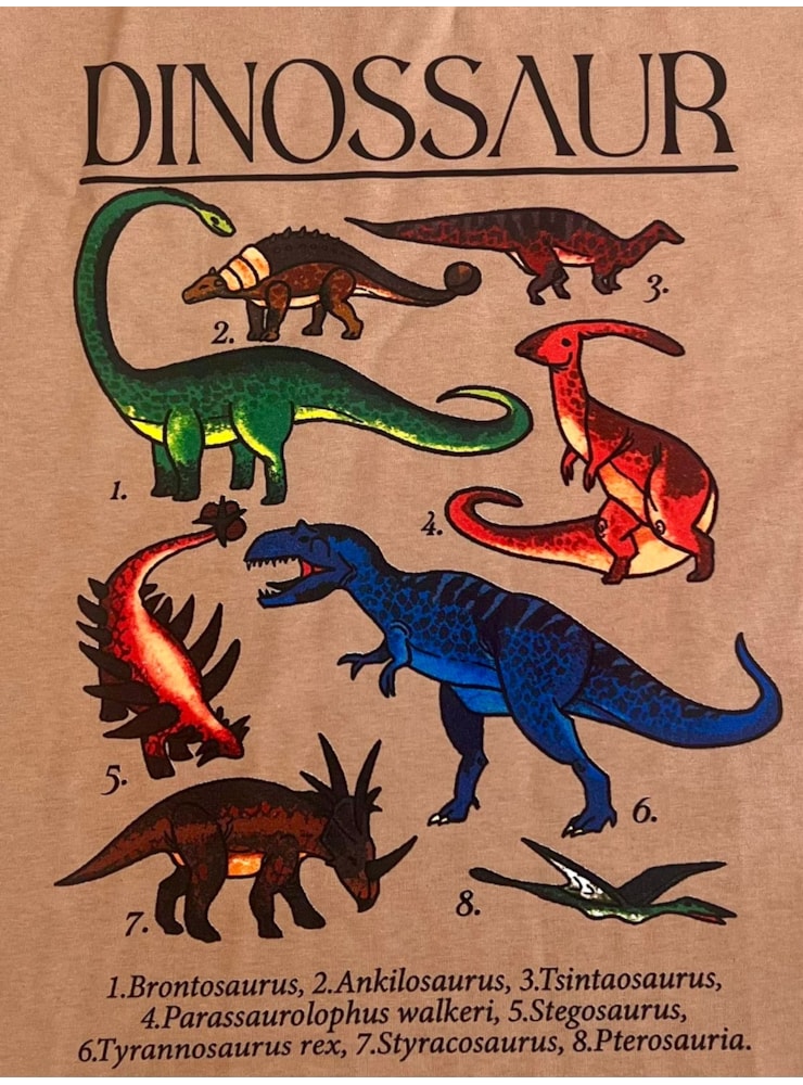 Camiseta Dinossauros - Cáqui — imagem 2