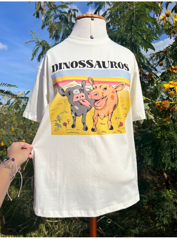 Camiseta Dinossauros - Off-White — imagem 2