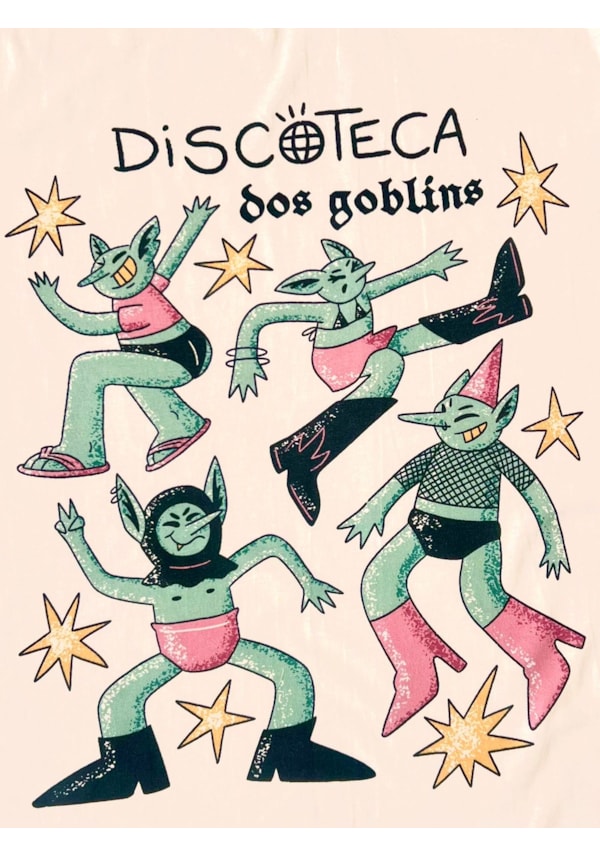 Camiseta Discoteca dos Goblins - Off-White