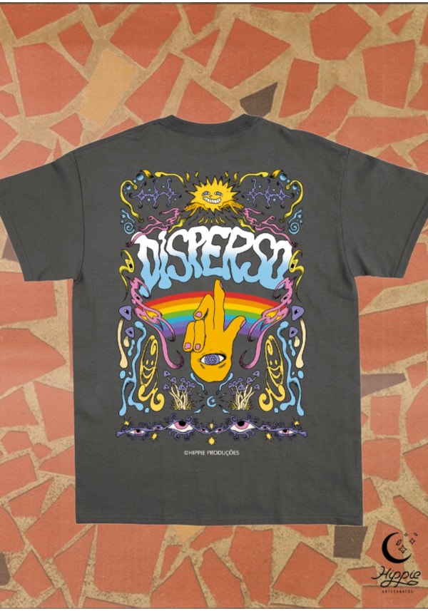 Camiseta - Disperso - Chumbo - Frente e Verso