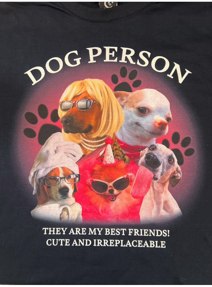 Camiseta Dog Person - Preta — imagem 2