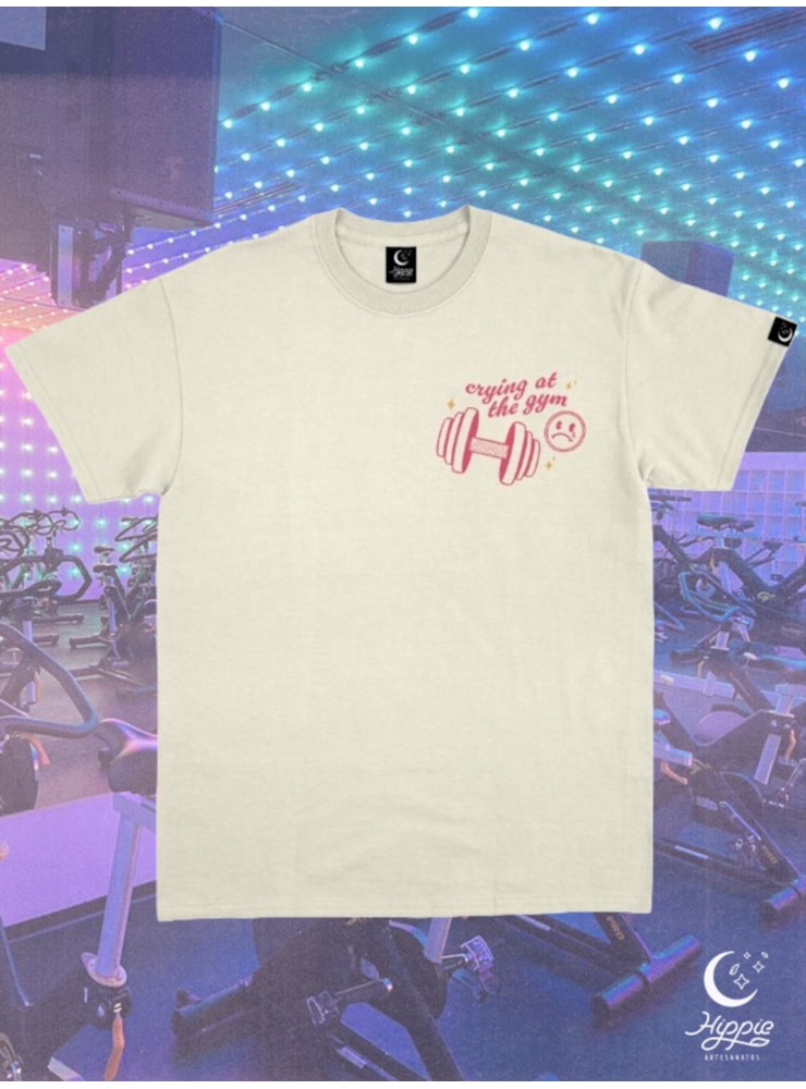 Camiseta Down Bad - Off-White - Frente e Verso — imagem 2