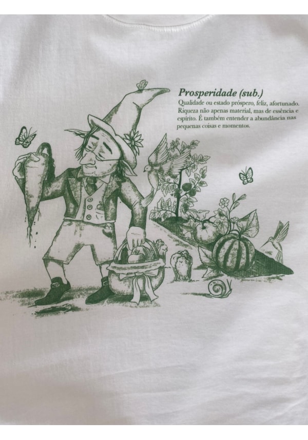 Camiseta Duende da Prosperidade - Off-White