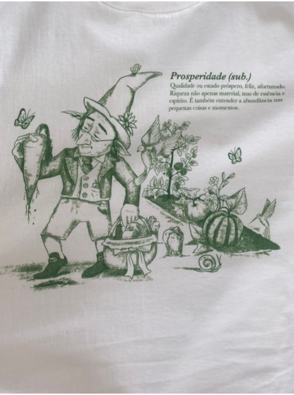 Camiseta Duende da Prosperidade - Off-White