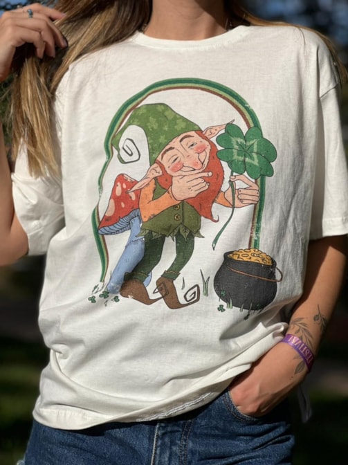 Camiseta Duende Da Sorte - Off-White