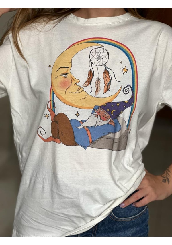 Camiseta Duende Soneca - Off-White