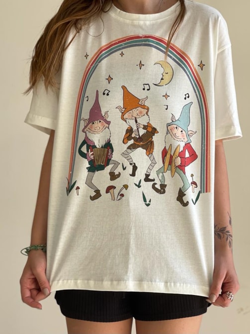 Camiseta Duendes Fest - Off-White