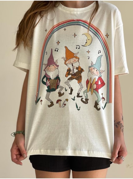 Camiseta Duendes Fest - Off-White