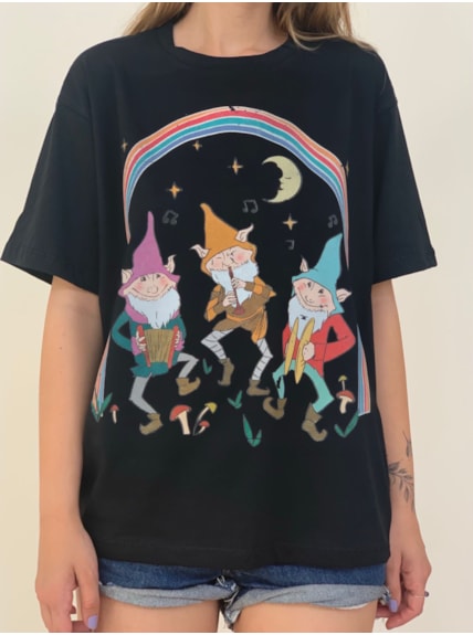 Camiseta Duendes Fest - Preta