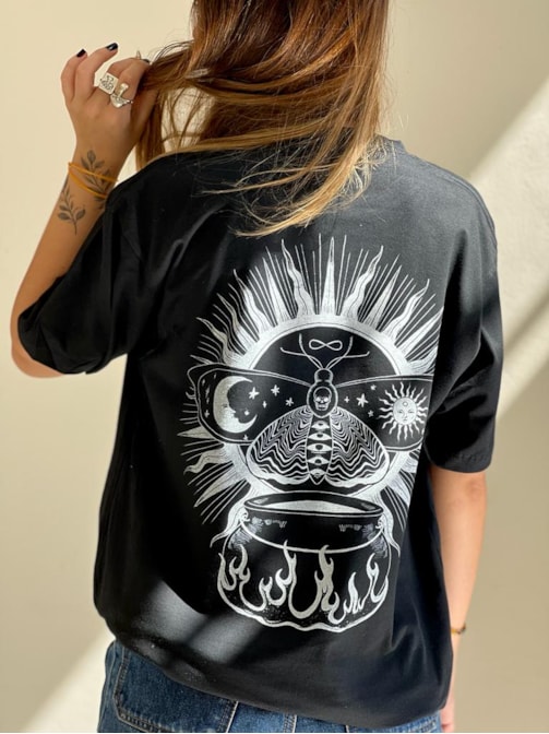 Camiseta Eclipse - Preta - Frente e Verso