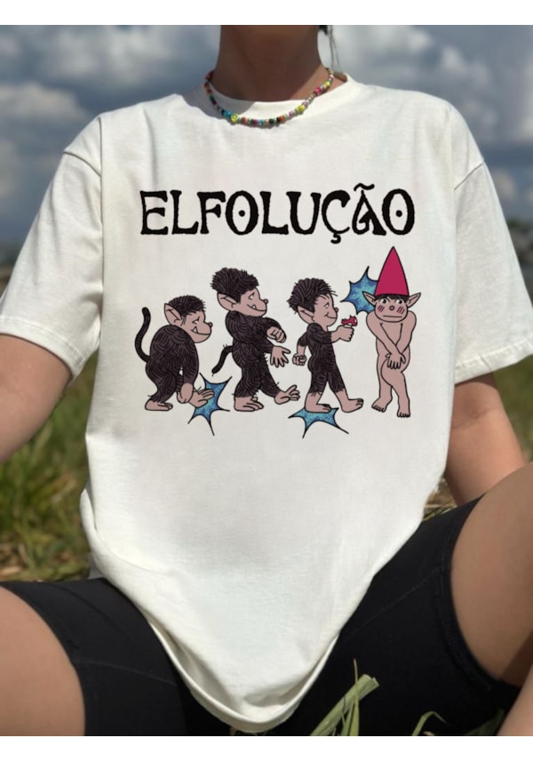 Camiseta Elfolução - Off-White