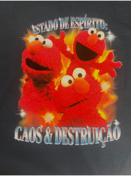 Camiseta Elmo Bootleg - Preta