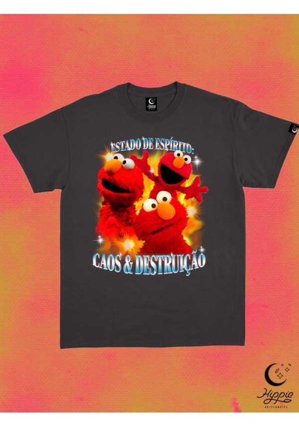 Camiseta Elmo Bootleg - Preta