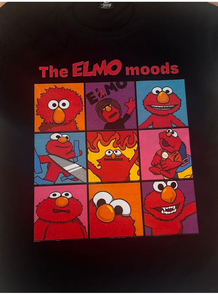 Camiseta Elmo Moods - Preta — imagem 2