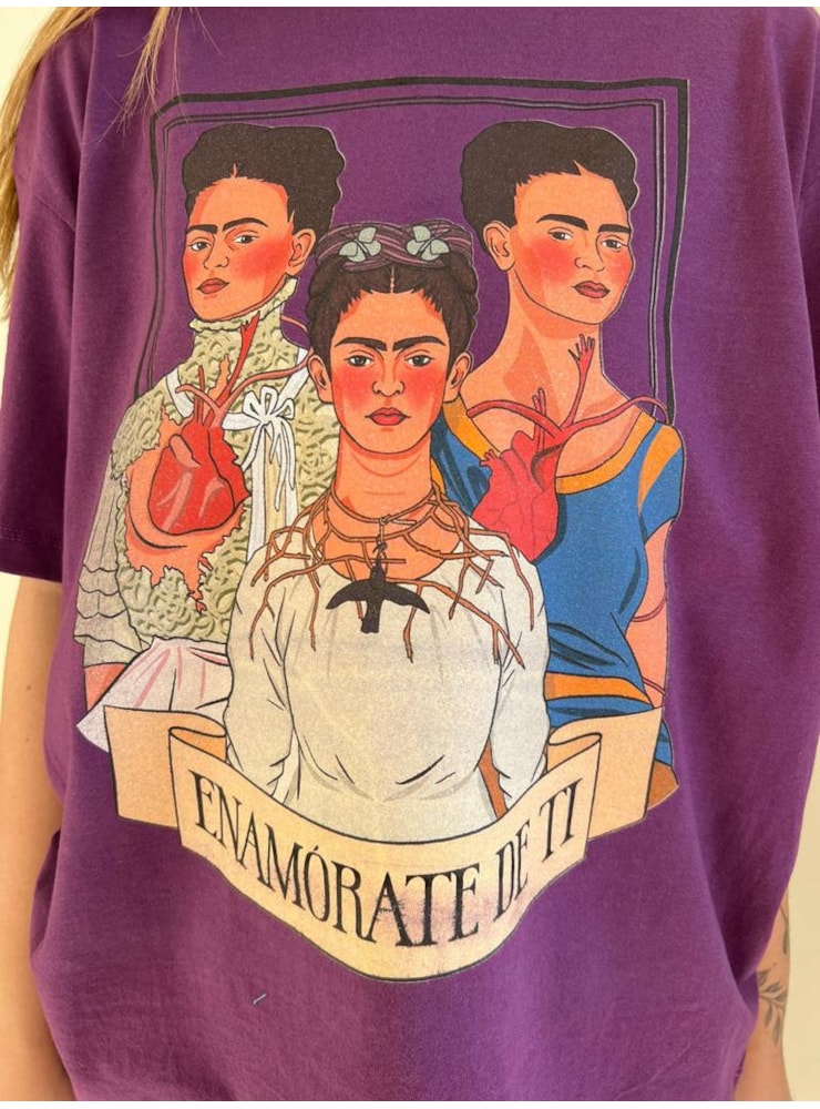 Camiseta Enamórate de Ti - Roxa — imagem 2