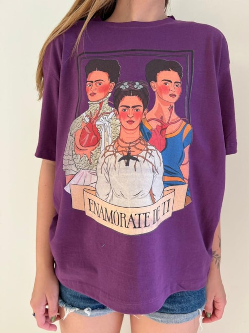 Camiseta Enamórate de Ti - Roxa