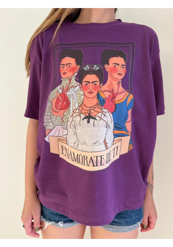 Camiseta Enamórate de Ti - Roxa