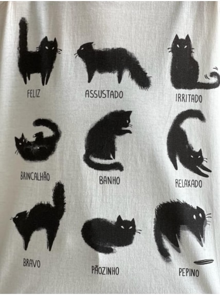 Camiseta Entenda seu Gato - Branca