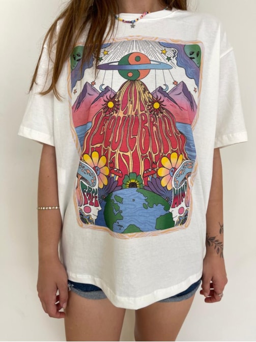 Camiseta Equilíbrio - Off-White